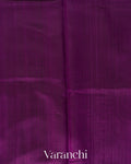 Purple Hand Brushed Pure Raw Silk Handloom Saree