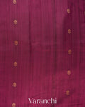 Mulberry Wine Pure Raw Silk Handloom Saree