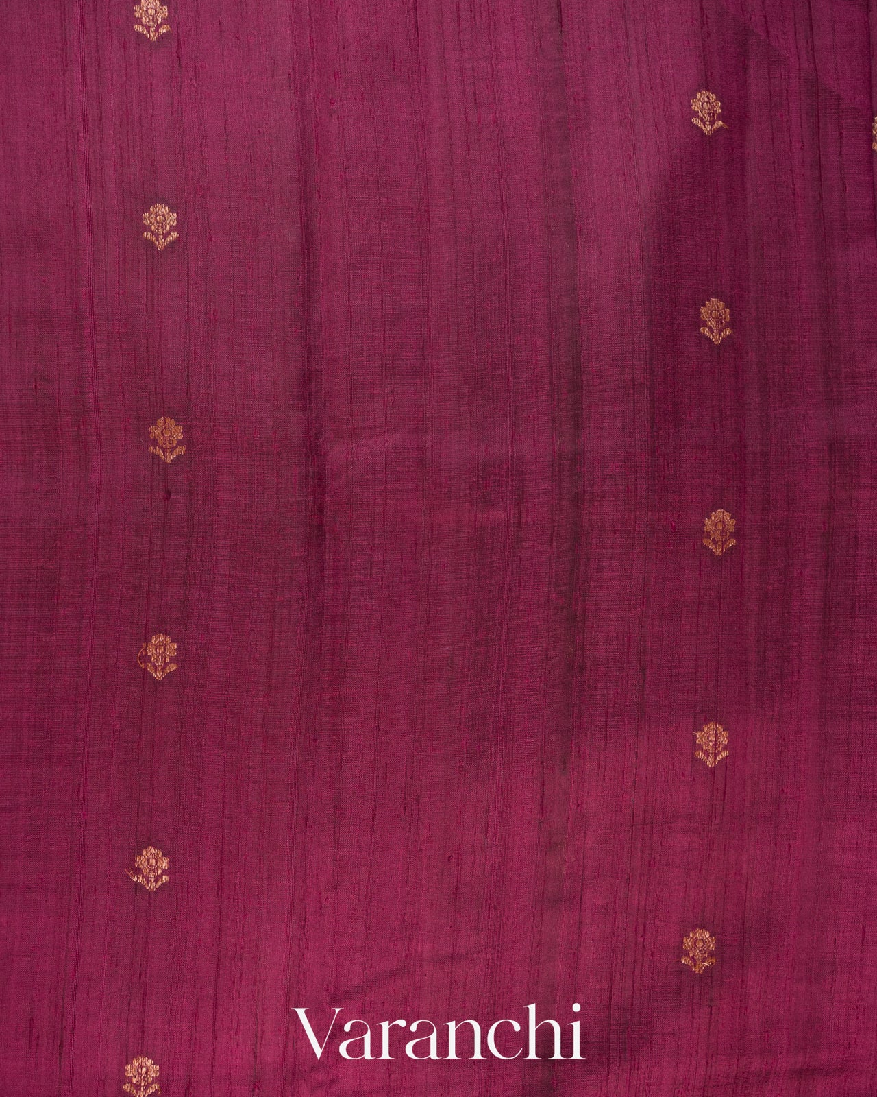 Mulberry Wine Pure Raw Silk Handloom Saree