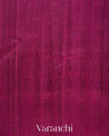 Deep Wine Pure Raw Silk Handloom Saree