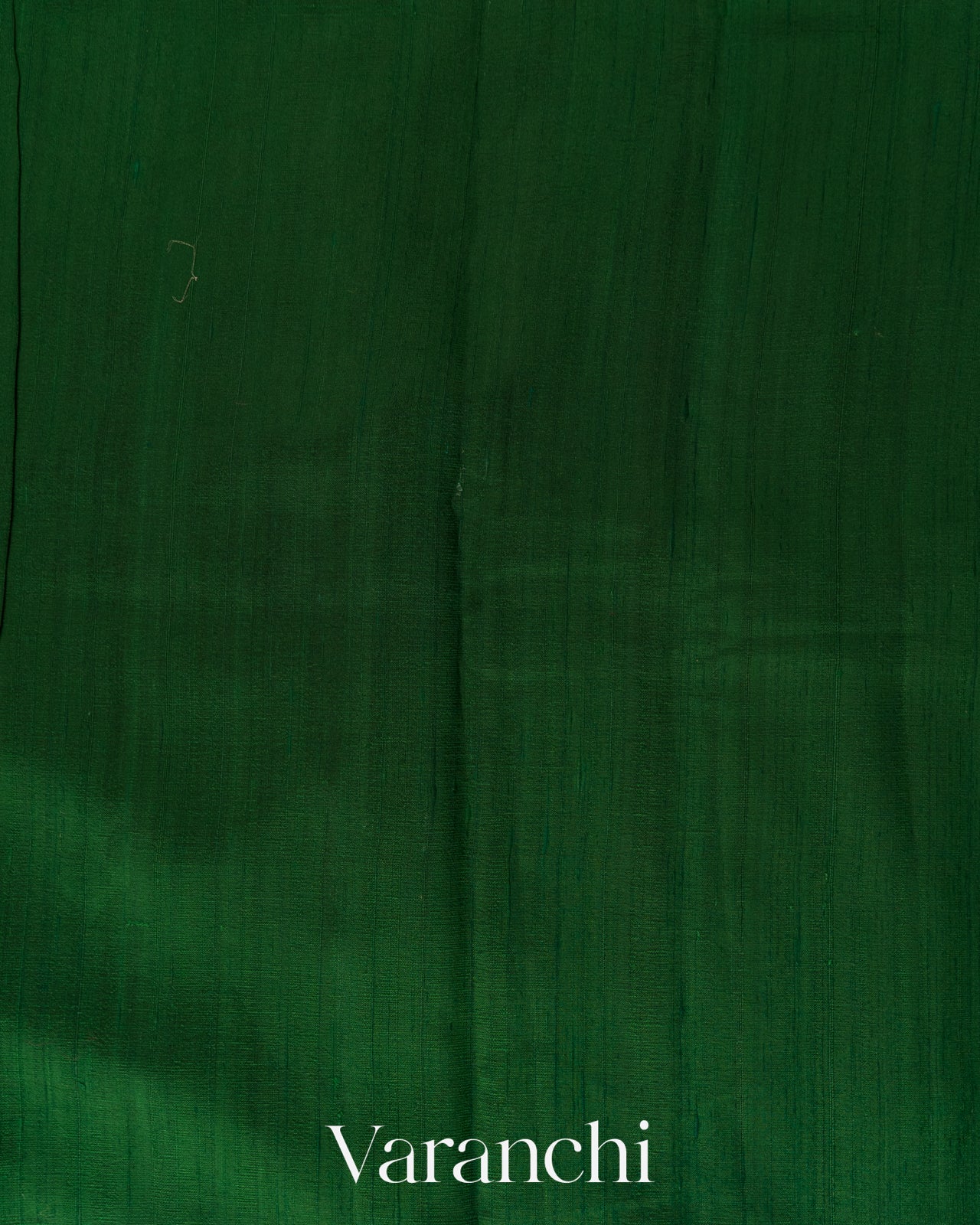 Emerald Green Contrast Border Pure Raw Silk Handloom Saree