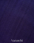 Navy Blue Pure Raw Silk Handloom Saree