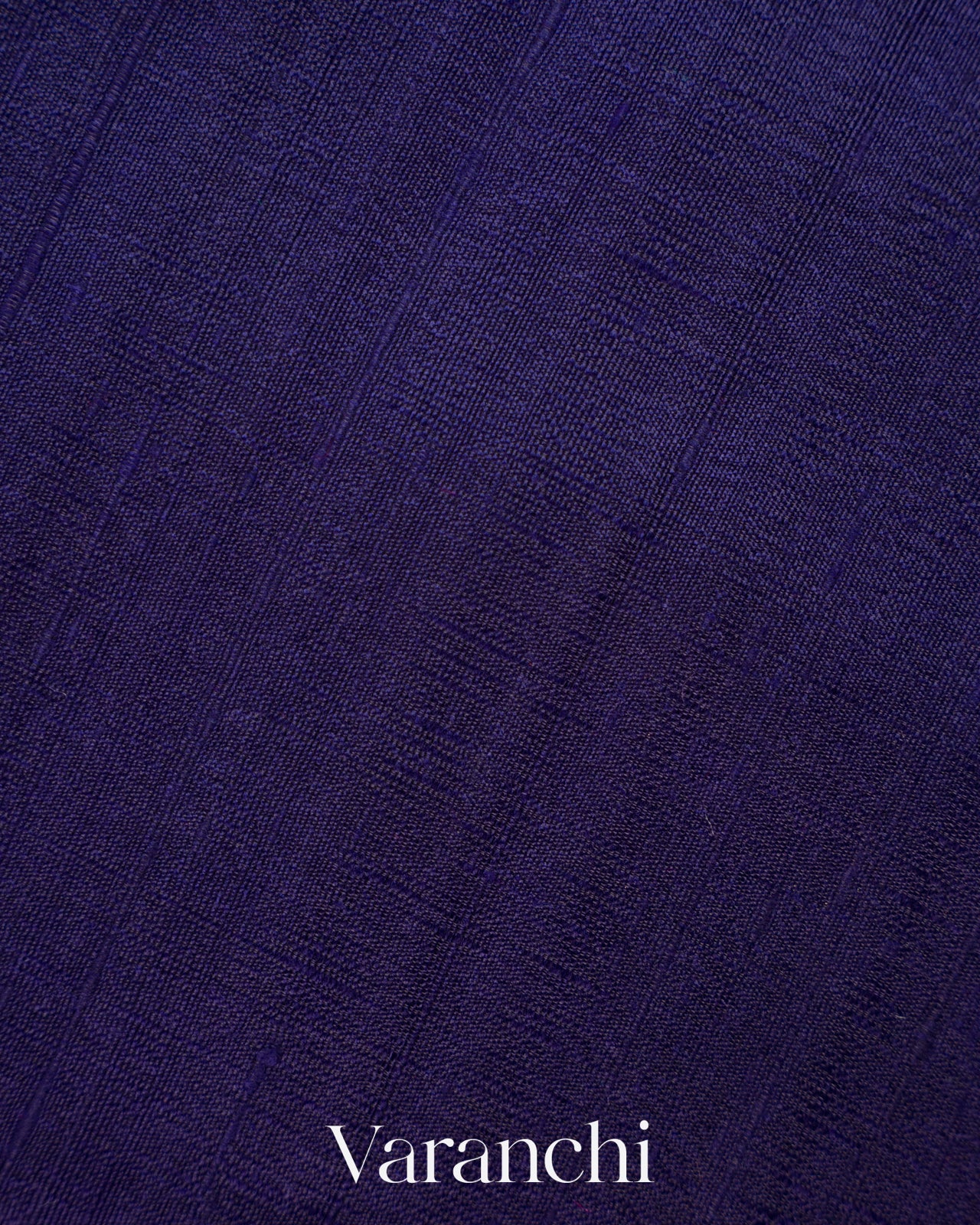 Navy Blue Pure Raw Silk Handloom Saree