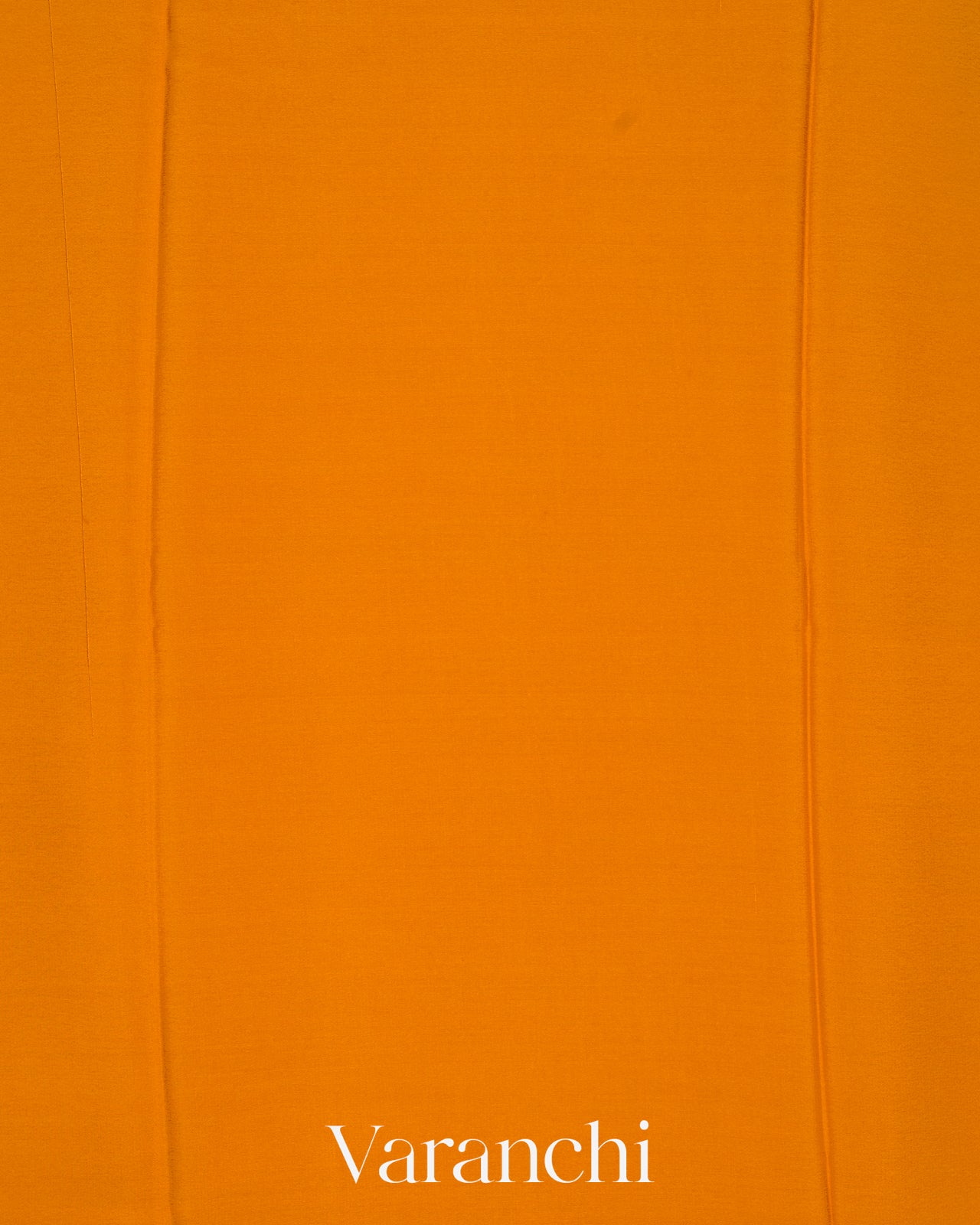 Mustard Orange Pure Mysore Crepe Silk Saree