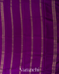 Royal Purple Pure Mysore Crepe Silk Saree