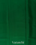 Bottle Green Pure Mysore Crepe Silk Saree