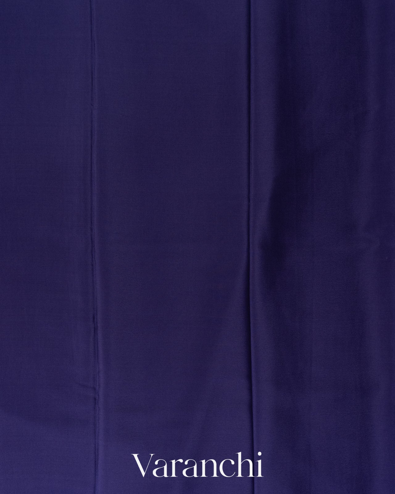 Navy Blue Pure Mysore Crepe Silk Saree