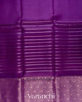 Purple Tissue Pure Kora Silk Saree