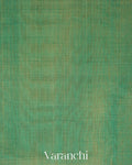 Aqua Blue Border Pure Maheshwari Silk Cotton Handloom Saree
