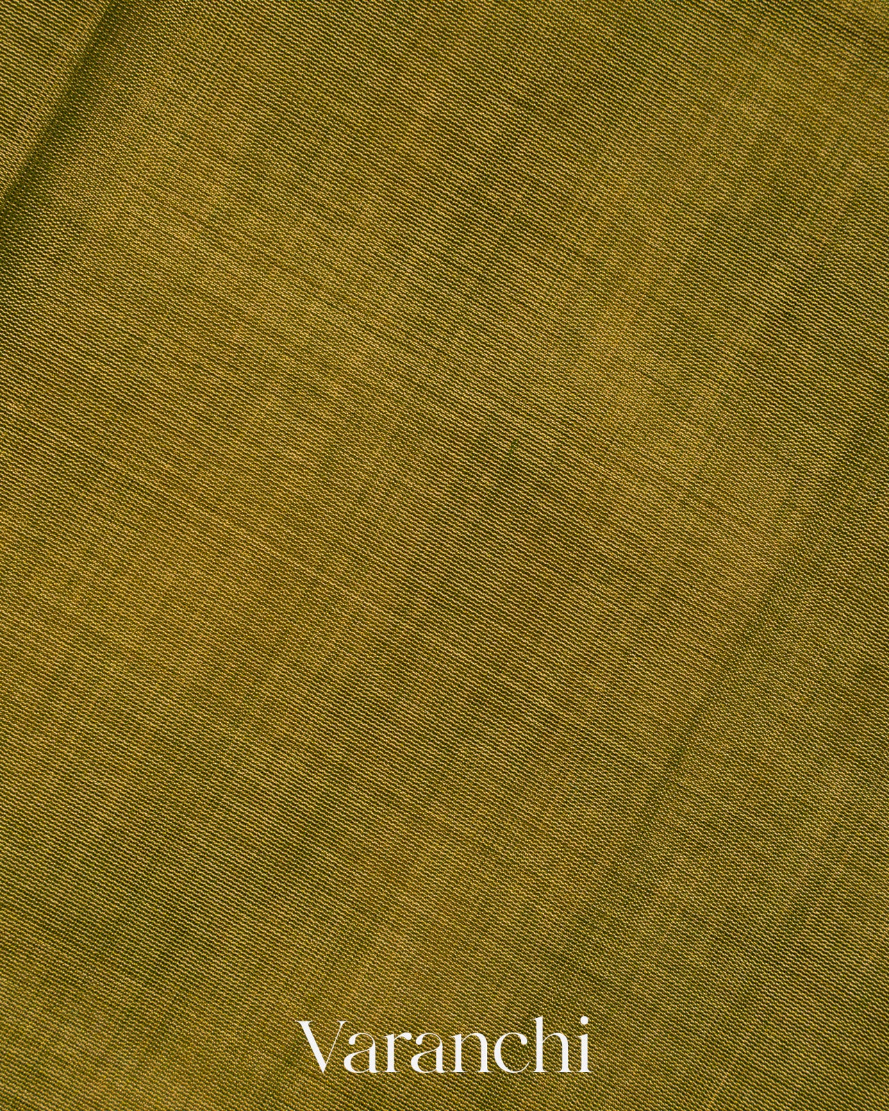 Olive Green Pure Maheshwari Silk Cotton Tissue Handloom Saree