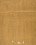 Golden Mustard Pure Maheshwari Tissue Silk Cotton Handloom Saree