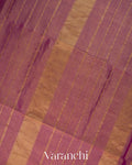 Mauve Purple Pure Maheshwari Silk Cotton Tissue Handloom Saree