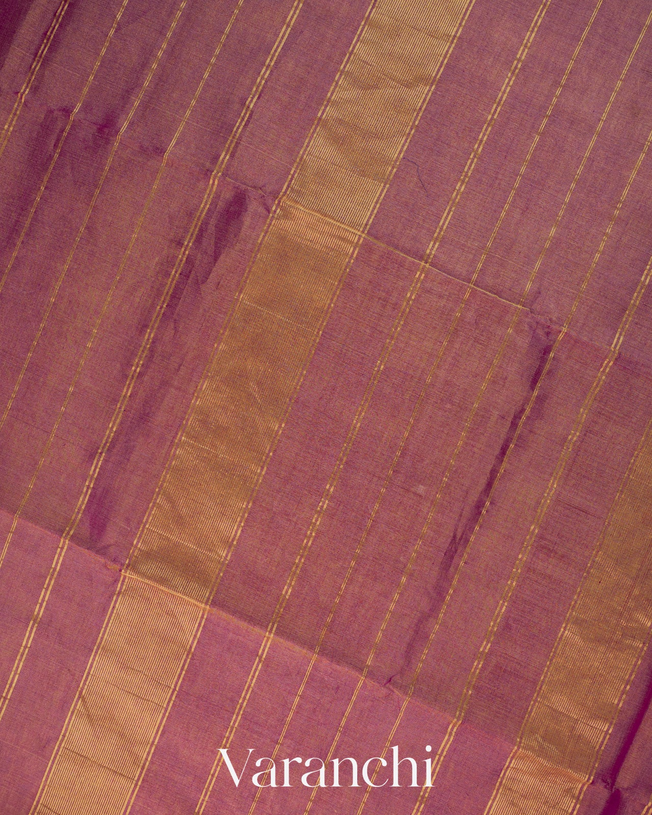 Mauve Purple Pure Maheshwari Silk Cotton Tissue Handloom Saree