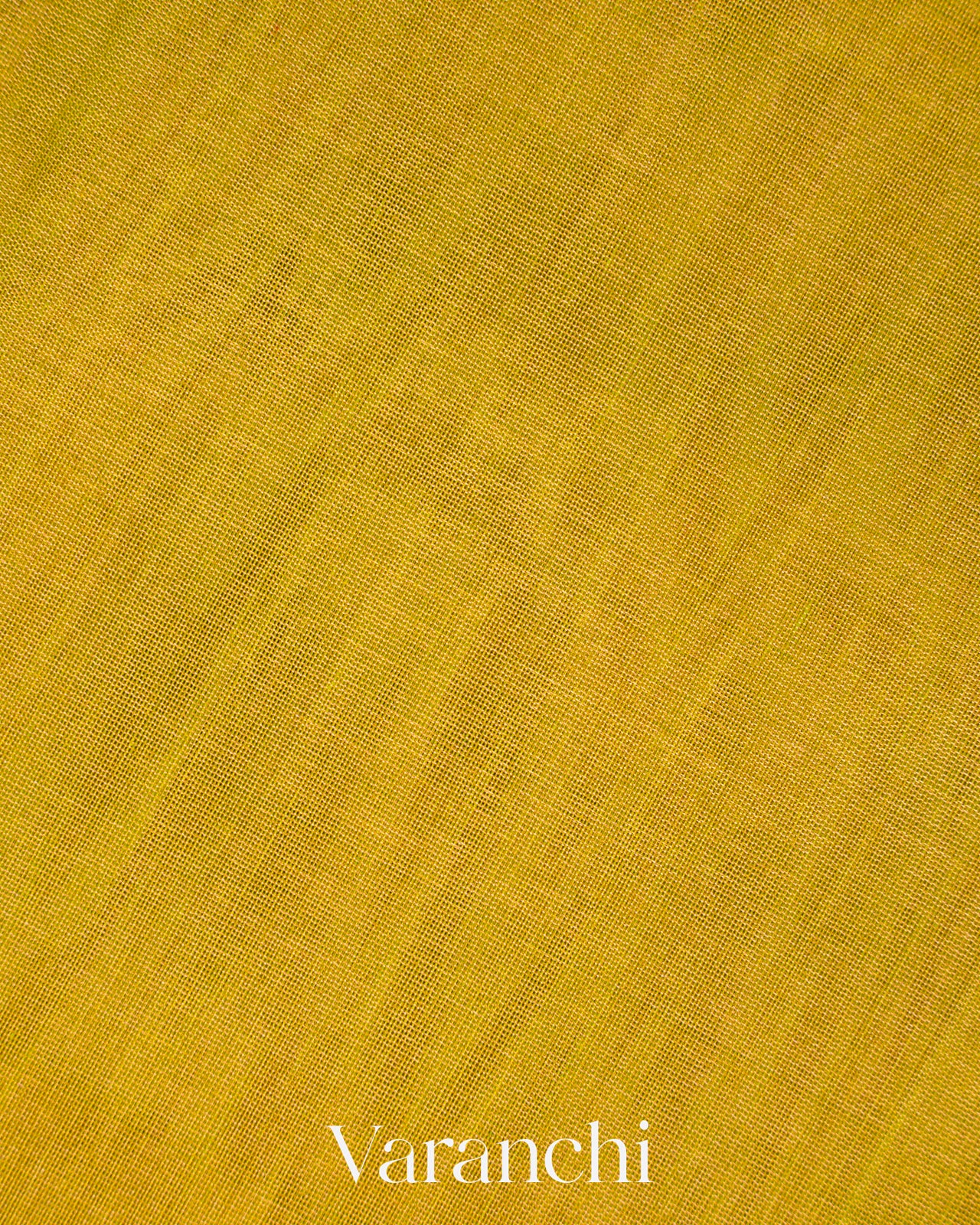 Mustard Yellow Tissue Pure Maheshwari Silk Cotton Handloom Saree