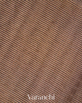 Brown with Sequin Embroidery Pure Muslin Silk Handloom Saree