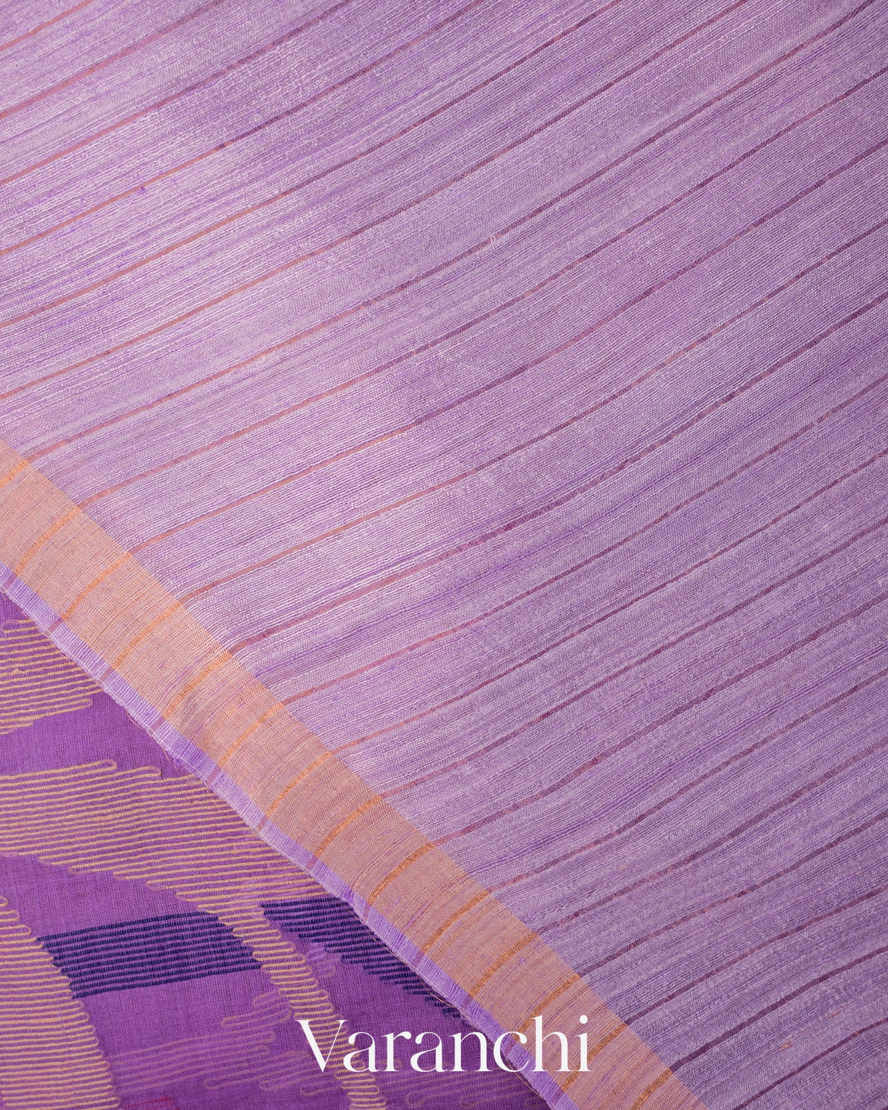 Violet Jamdani Pure Muslin Silk Handloom Saree
