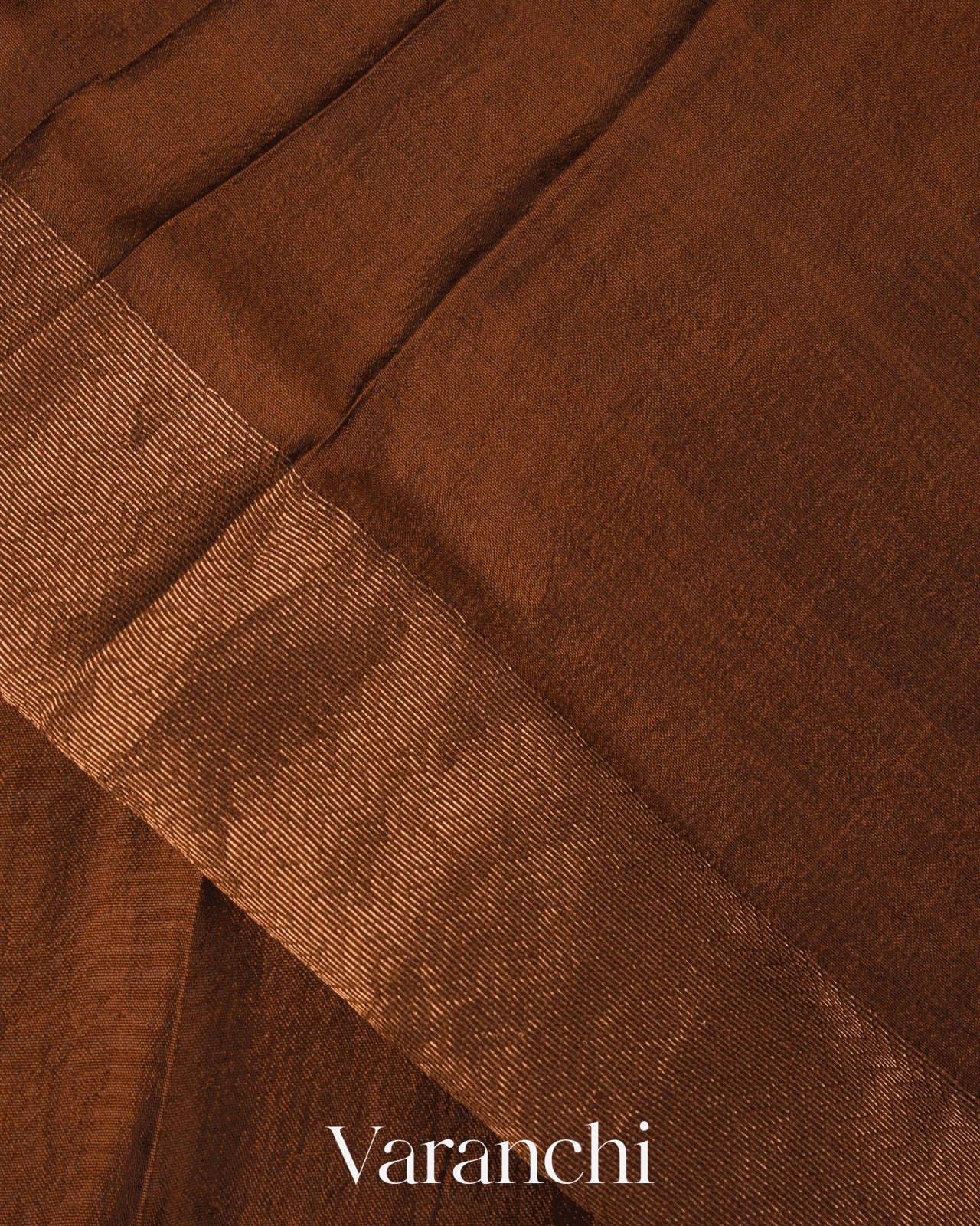 Choclate Brown Jamdani Pure Mulberry Silk Handloom Saree