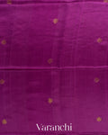 Deep Magenta Jamdani Pure Mulberry Silk Handloom Saree