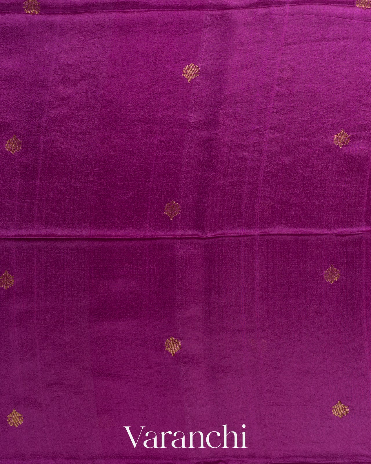 Deep Magenta Jamdani Pure Mulberry Silk Handloom Saree