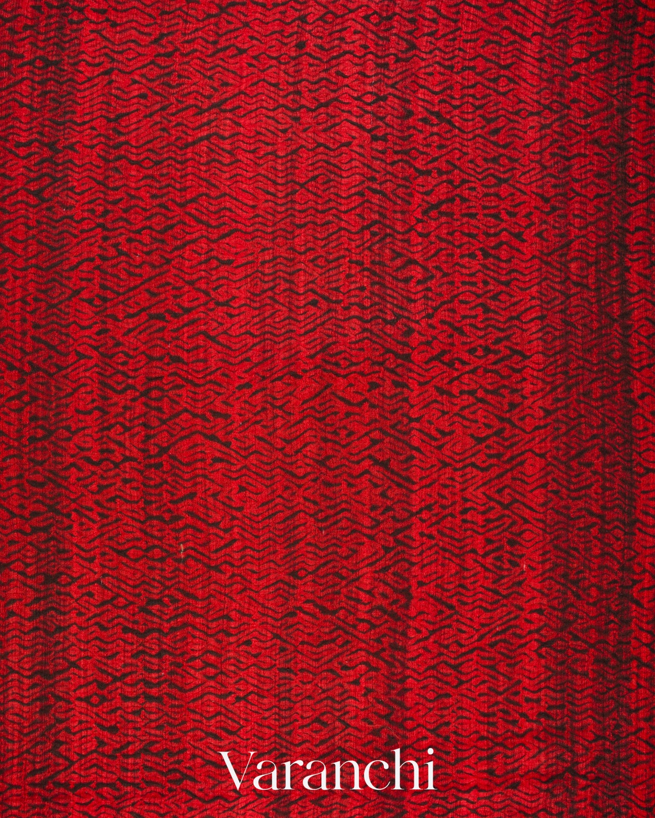 Black Zigzag Striped Pure Matka Silk Handloom Saree