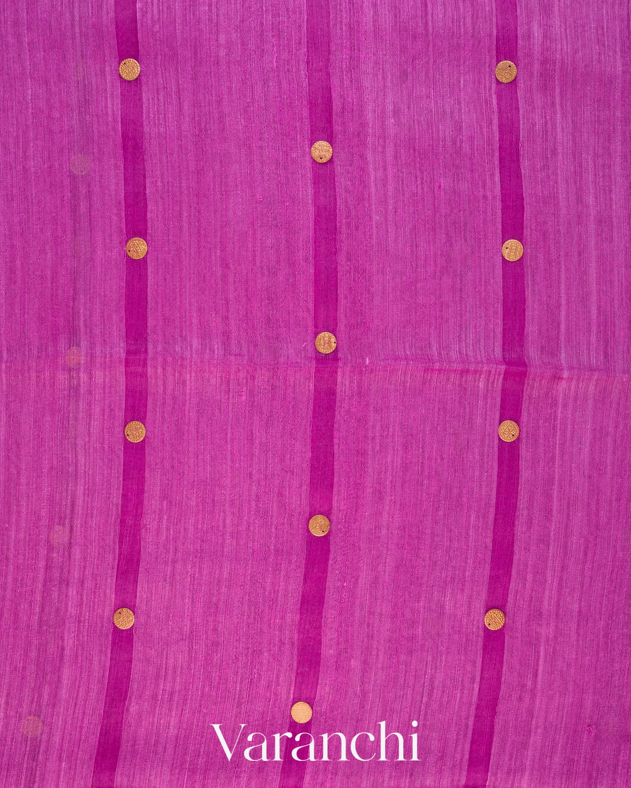 Magenta Sequin Pure Matka Silk Handloom Saree