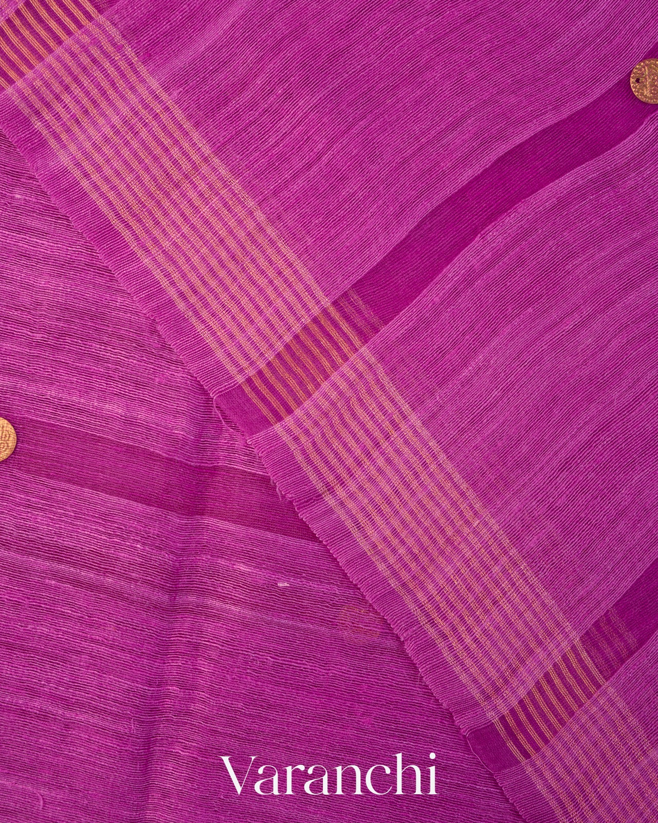 Magenta Sequin Pure Matka Silk Handloom Saree