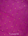 Magenta Sequin Pure Matka Silk Handloom Saree