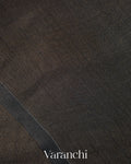 Black Jamdani Pure Tussar Silk Handloom Saree