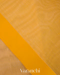 Deep Butter Yellow Jamdani Pure Muslin Silk Handloom Saree