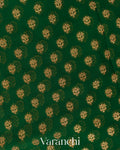 Bottle Green Pure Khaddi Georgette Silk Handloom Saree