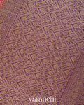 Rani Pink Pure Khaddi Georgette Silk Saree