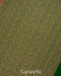 Crimson Red Pure Khaddi Georgette Silk Saree