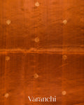 Copper Brown Pure Mulberry Silk Handloom Saree