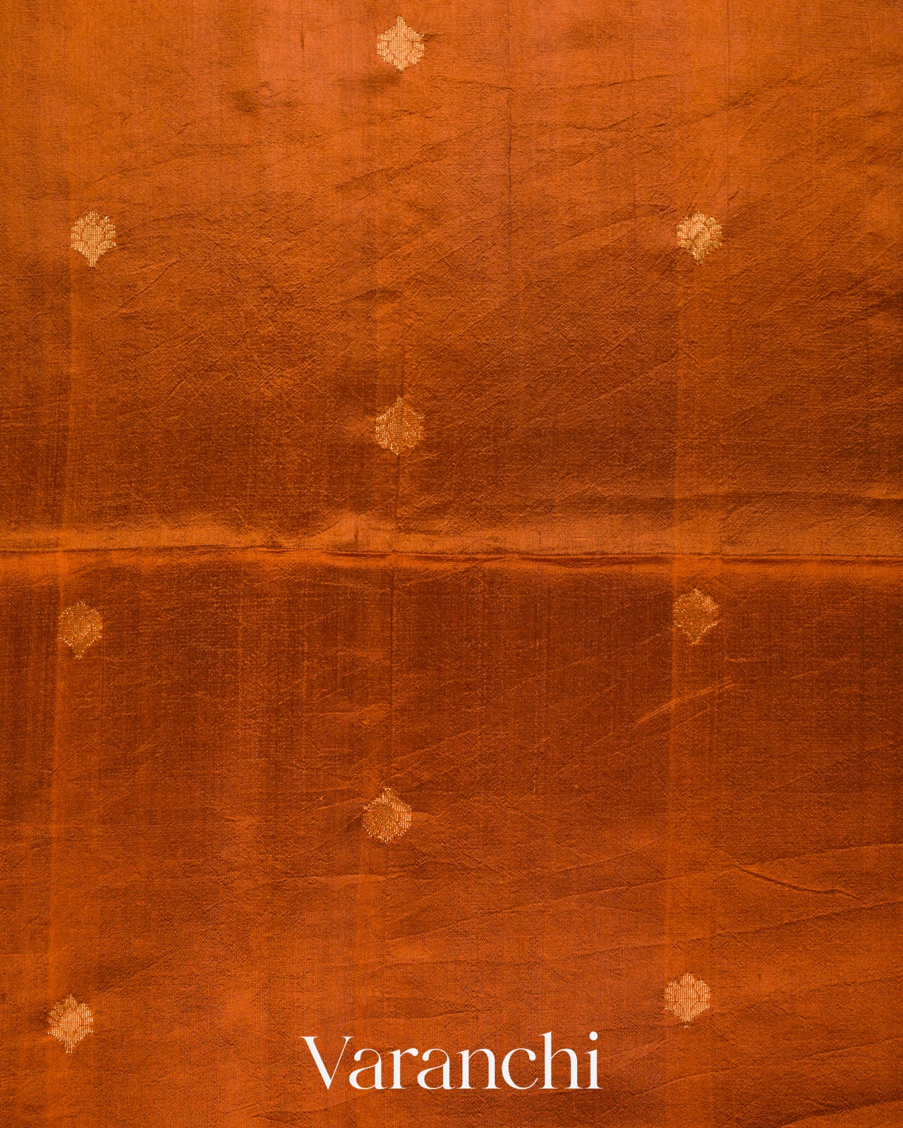 Copper Brown Pure Mulberry Silk Handloom Saree