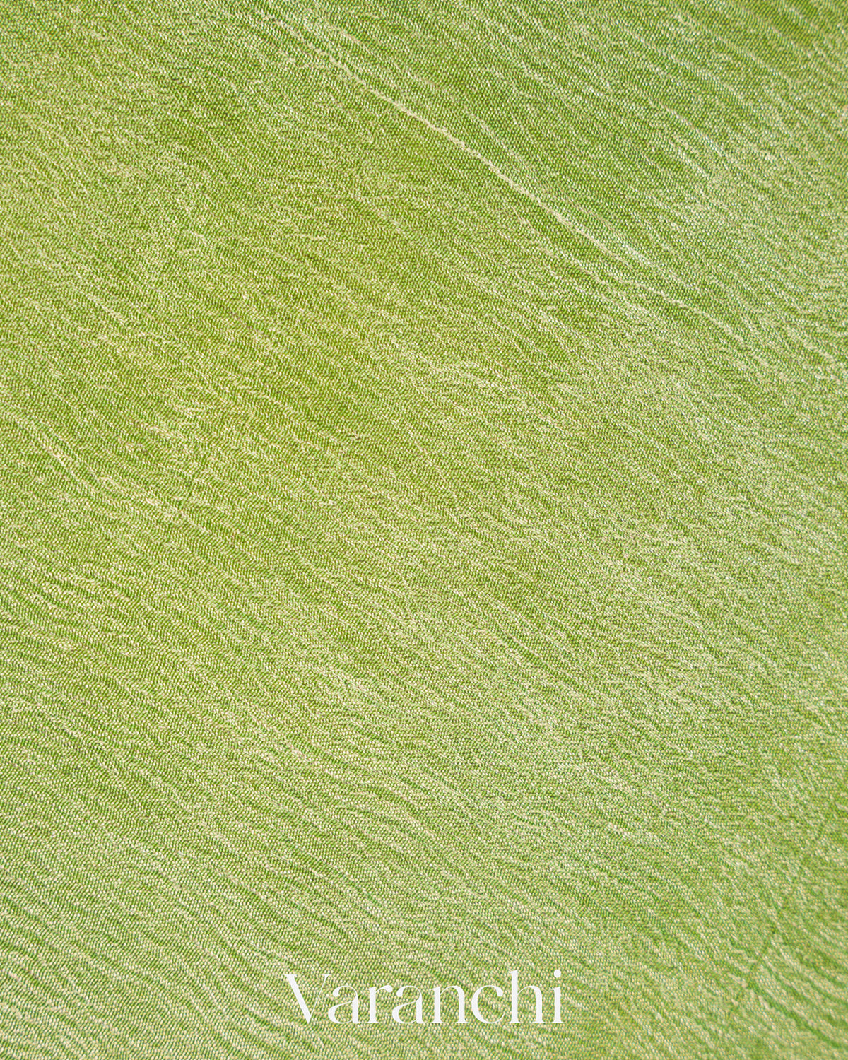 Lime Green Pure Moonga Georgette Tissue Silk Saree