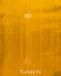 Mustard Yellow Pure Raw Silk Handloom Saree