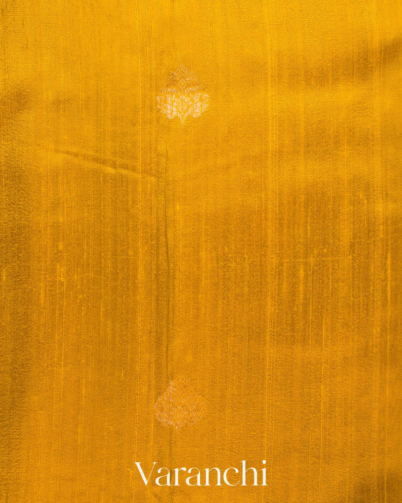 Mustard Yellow Pure Raw Silk Handloom Saree