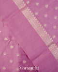 Baby Pink Pure Dupion Silk Saree