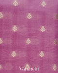 Baby Pink Pure Dupion Silk Saree