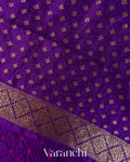 Royal Purple Bandhani Pure Chiniya Silk Saree