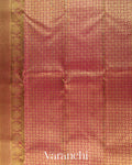 Black Checkered Pure Kanchipuram Silk Handloom Saree
