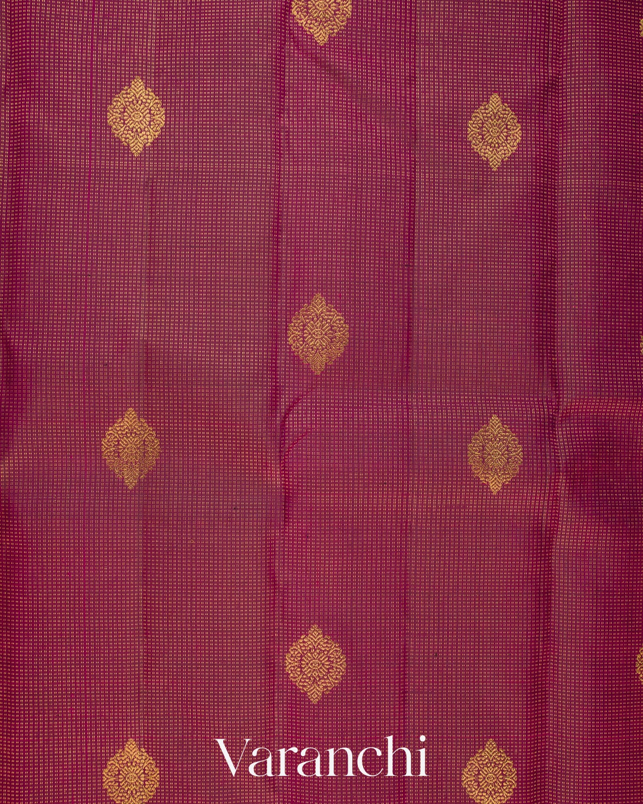 Wine Vaira Oosi Pure Kanchipuram Silk Handloom Saree