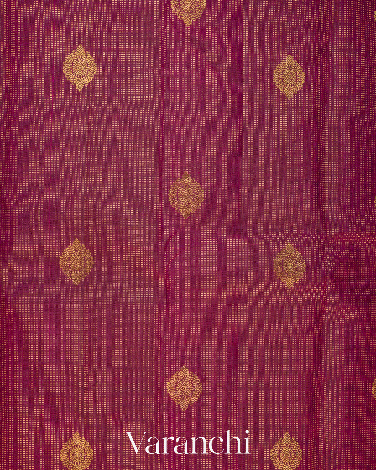 Wine Vaira Oosi Pure Kanchipuram Silk Handloom Saree