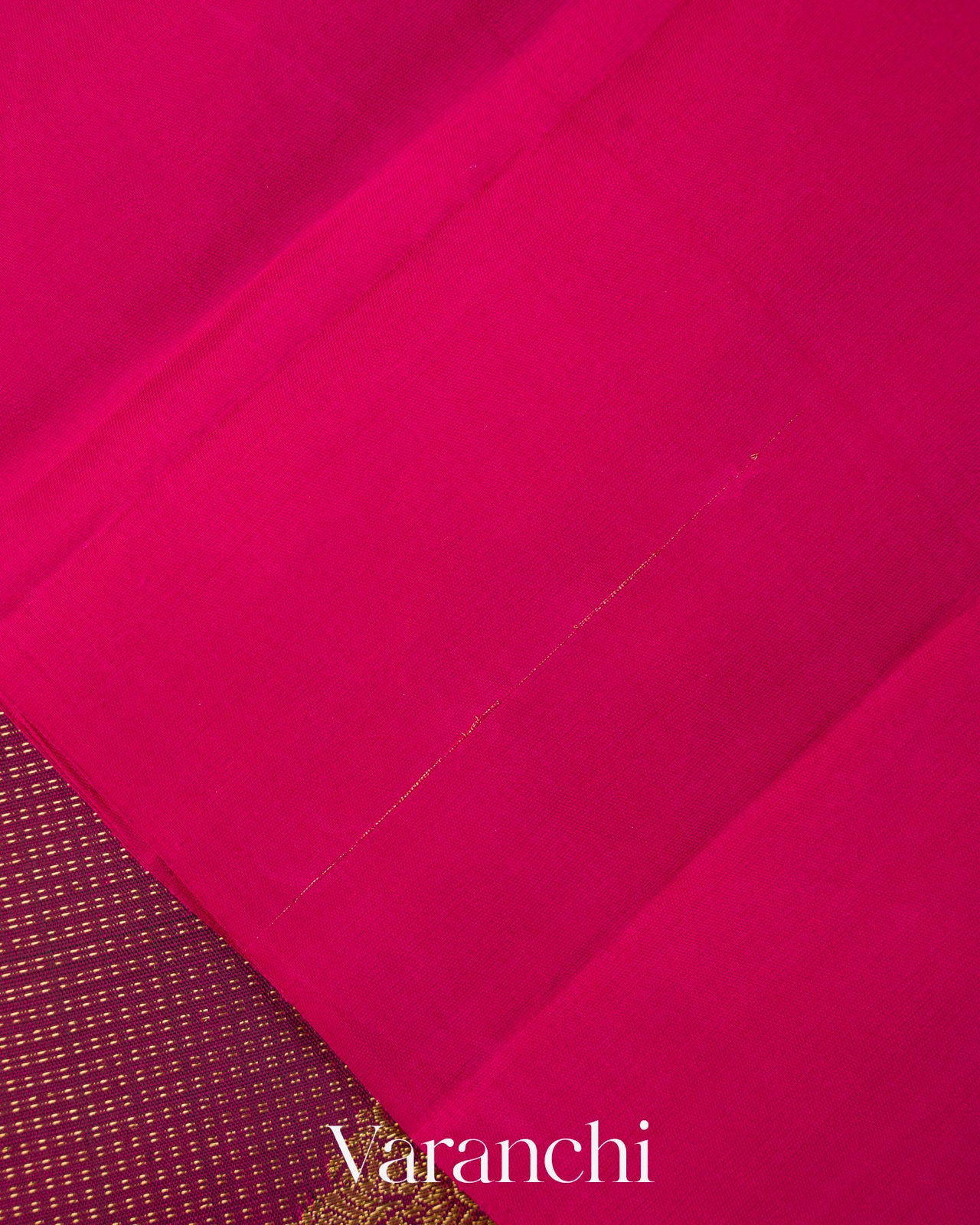 Wine Vaira Oosi Pure Kanchipuram Silk Handloom Saree