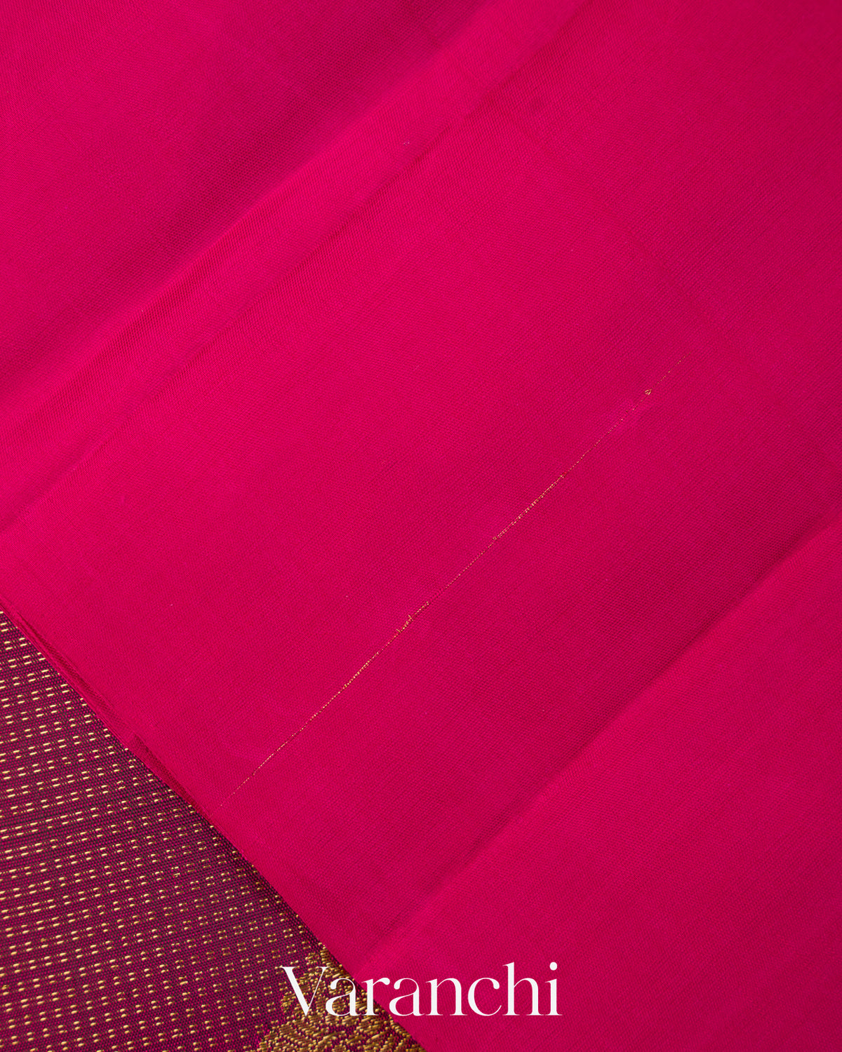 Wine Vaira Oosi Pure Kanchipuram Silk Handloom Saree