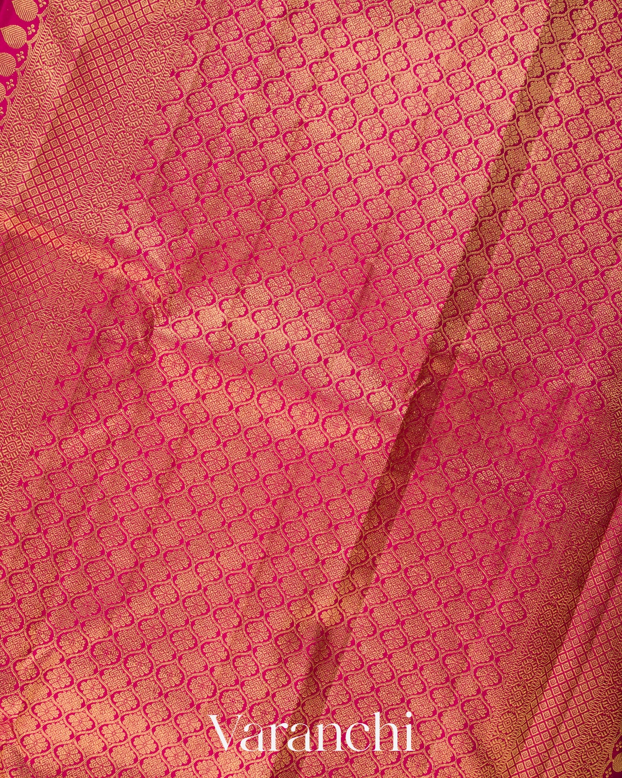 Wine Vaira Oosi Pure Kanchipuram Silk Handloom Saree