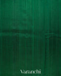 Bottle Green Pure Raw Silk Handloom Saree