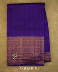 Royal Purple Pure Raw Silk Handloom Saree