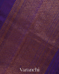Royal Purple Pure Raw Silk Handloom Saree