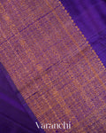 Royal Purple Pure Raw Silk Handloom Saree